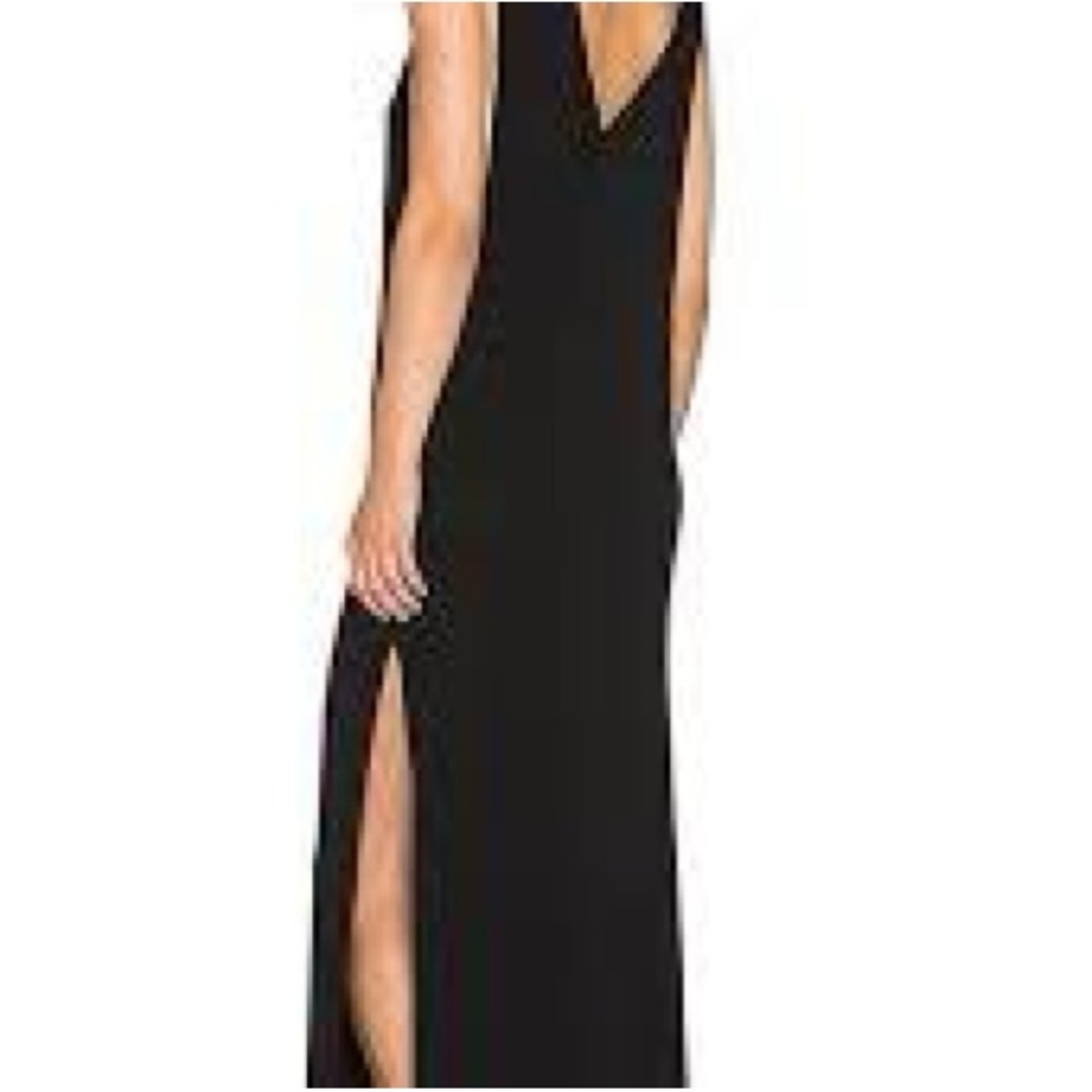 NWT Krisa Cross Back Slit Maxi Dress